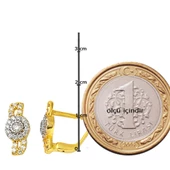 Tomurcuk 14 Ayar Altın Küpe thumbnail 3