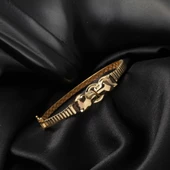 Leona Taşsız Kelepçe Altın Bilezik thumbnail 4