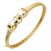 Leona Taşsız Kelepçe Altın Bilezik thumbnail 1