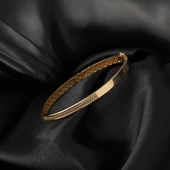 Uzay Yolu Altın Kelepçe Bilezik thumbnail 4