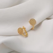 Tenis 14 Ayar Altın Küpe - 3