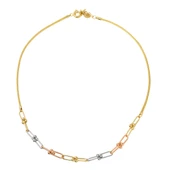 Tiffany Ataç Toplu Zincir Altın Gerdanlık thumbnail 1