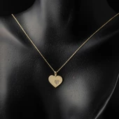 Kalbimin İçinde Kalp Altın Kolye thumbnail 2