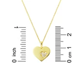 Kalbimin İçinde Kalp Altın Kolye thumbnail 5