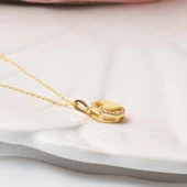 Aşk Çemberi İçinde Kalpli Altın Kolye thumbnail 3