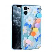 Apple iPhone 11 Kılıf Şeffaf Desenli Boncuk Tutacak Tasarımlı Kapak - 2
