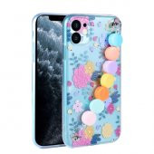 Apple iPhone 11 Kılıf Şeffaf Desenli Boncuk Tutacak Tasarımlı Kapak - 8