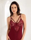 Şahinler Bayan Dantelli İp Askılı Likralı Atlet B1042 thumbnail 3