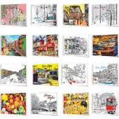 Çınar Resim Defteri Spiralli Karton Kapak 15 YP 33x48 33001 - 1