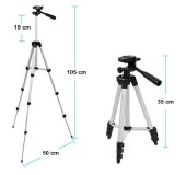 Telefon ve Kamera Tutucu Tripot Ayak 105 cm (Telefon Tutuculu) - 2