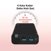 mojue by ttec PB06 20.000mAh 20W PD-QC USB-C iPhone Hızlı Şarjlı Akım Korumalı LCD Ekranlı Powerbank - 4