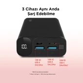mojue by ttec PB06 20.000mAh 20W PD-QC USB-C iPhone Hızlı Şarjlı Akım Korumalı LCD Ekranlı Powerbank - 3