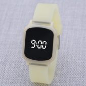 SaaTTino Sarı Silikon Kordonlu Dokunmatik Led Ekran Çocuk Kol Saati ST-303858 - 1