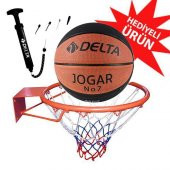 Delta Basketbol Çemberi No7 Jogar Basketbol Topu Basketbol Filesi Top Pompası Seti - 1