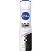 Nivea Kadın Sprey Deodorant Black&White Invisible Clear 48 Saat Anti-perspirant Koruma 150ml - 1