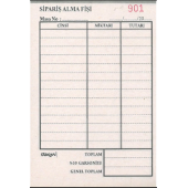 Adisyon Numaralı 3.Hamur 100 Sayfa 1 Şiling 8 paket özkan - 2