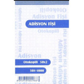 Adisyon Otokopili 1. hamur Numaralı 50x2 nüsha 10 lu Paket armat - 1