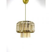 Dede Tekli Piramit Plastik Taşlı Optik Camlı Sarkıt Eskitme - 1