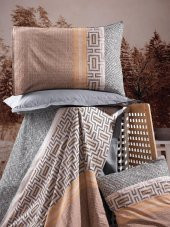 Cotton Box Toprak Vertu Antrasit Çift Kişilik Nevresim Takımı thumbnail 2