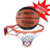 Delta Basketbol Çemberi No6 Jogar Basketbol Topu Basketbol Filesi Üçlü Set - 1