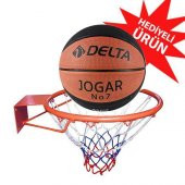 Delta Basketbol Çemberi No7 Jogar Basketbol Topu Basketbol Filesi Üçlü Set - 1