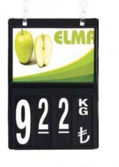 Rafburada® Manav Etiketi Siyah - 1