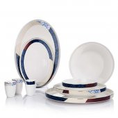 Schafer Adel Motif Yemek Takımı 56 Parça Platin02 - 1