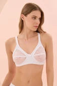 Beyaz Desteksiz Toparlayıcı Dantel Sütyen thumbnail 2