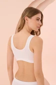 Beyaz Kalın Askılı Seamless Büstiyer thumbnail 3