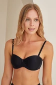 Siyah Desteksiz Straplez Sütyen thumbnail 2