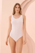 Beyaz Kalın Askılı Çıtçıtlı Body thumbnail 2