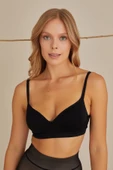 Siyah Covered Seamless Sütyen - 3