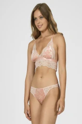 Somon Dantelli Kadife Bralet Takım - 2