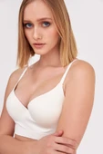 Ekru Dikişsiz Hafif Destekli Sütyen thumbnail 2
