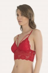 Kırmızı Dantel Bralet Takım - 2