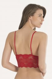 Kırmızı Dantel Bralet Takım - 3