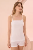 Beyaz Dantel Detaylı Askılı Atlet thumbnail 1
