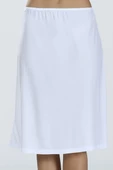 Beyaz Uzun Diz Altı Jüpon - 1