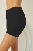 Siyah Seamless Uzun Şort Külot thumbnail 2