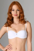 Beyaz Straplez Şeffaf Sütyen thumbnail 1