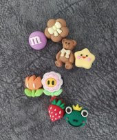 Eğlenceli Hayvan Meyve Çiçek Figür Silikon Pens Toka 11371 thumbnail 1