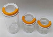 Bosfor Hauseware Vakumlu Erzak Kabı 3lü Set D-6 - 1