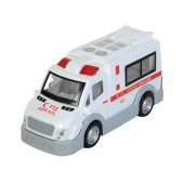 Sür Bırak Ambulans Arabası Büyük Boy 17cm Büyük Boy Ambulans - 1