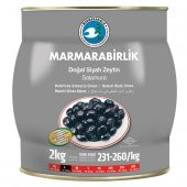 Marmarabirlik Doğal Salamura 231-260 KB L Siyah Zeytin Teneke 2 KG - 1