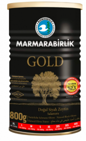 Marmarabirlik Gold XL Siyah Zeytin Teneke 800 G + Salamura 201-230 KB XL Siyah Zeytin Teneke 800 G - 3