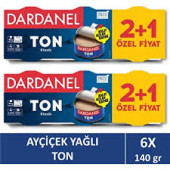 Dardanel Klasik Ton Balığı (3 x 140 Gr)  X 2 Paket - 1