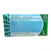 Bimel Nitril Pudrasız Mavi Large 100Lü - 1