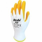 Beybi Pn5 Örme Nitril Sarı Iş Eldiveni 10-XL Beden (10 Çift) Sarı Renk - 2