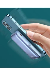 Mcdodo Mc-0692 15W Magsafe 10000Mah Ekranlı Powerbank Mavi - 5
