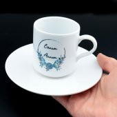 Kutusunda Canım Annem Yazılı Tekli Kahve Fincanı Anneler Günü - 3